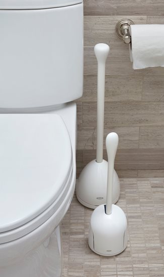 Perie cu suport, pentru toaleta, 43,2 cm - OXO