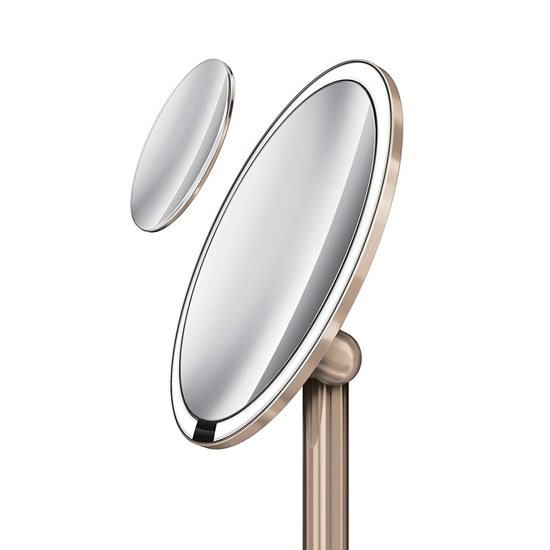 Oglinda cosmetica cu senzor, 23 cm, Rose Gold - simplehuman