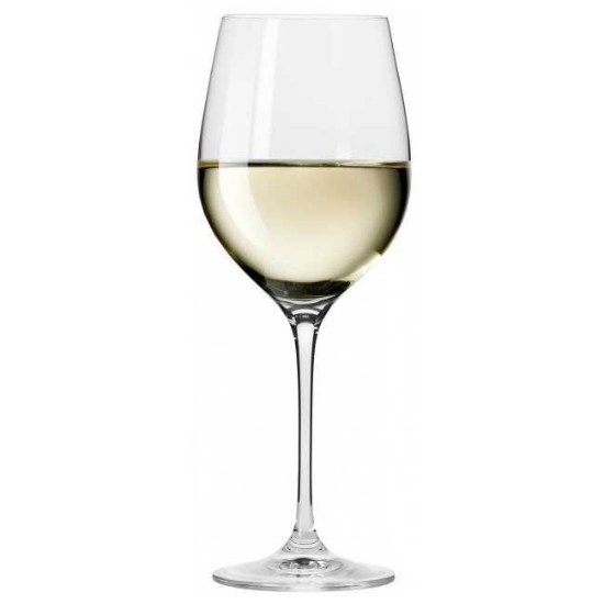 Set 6 pahare vin alb, sticla cristalina, 430ml, "Harmony" - Krosno