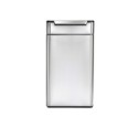 Cos de gunoi Slim, Touch Bar, 40 L, inox, Brushed - simplehuman