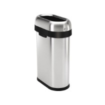 Cos de gunoi Slim, fara capac, 50 L, inox, Brushed - simplehuman
