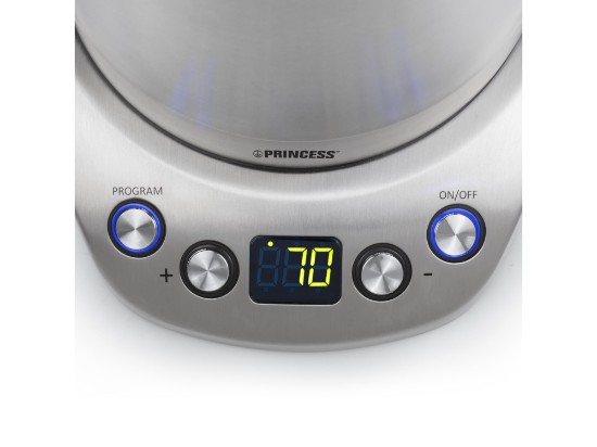 Fierbator electric, inox, 1,7L, 2200W, "Deluxe" - Princess