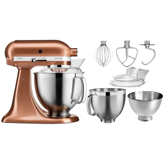 Mixer cu bol 4.8L, Artisan, Model 185, Copper - KitchenAid