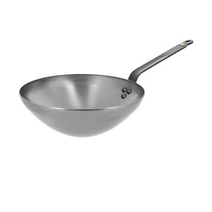 Tigaie wok, otel, 24cm, "Mineral B" - de Buyer
