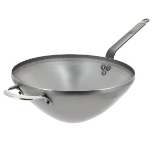 Tigaie wok, otel, 40cm, "Mineral B" - de Buyer