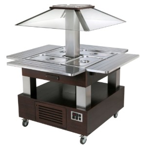 Bufet rece, 500 W SBC 40 F Wenghe, 144.4 X 144.5 - Roller Grill