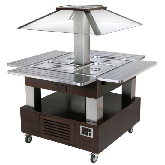 Bufet rece, 500 W SBC 40 F Wenghe, 144.4 X 144.5 - Roller Grill