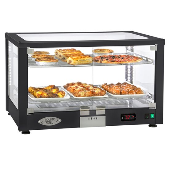 Vitrina de prezentare cu incalzire, 78 x 49, 2 gratare, WD 780 SN - Roller Grill