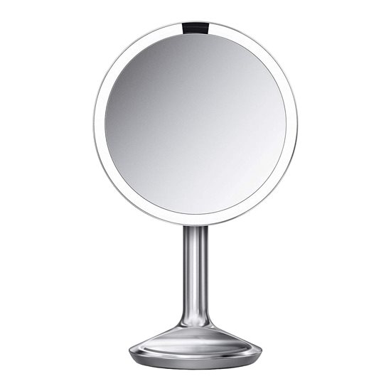 Oglinda cosmetica cu senzor, 20 cm, Brushed - simplehuman