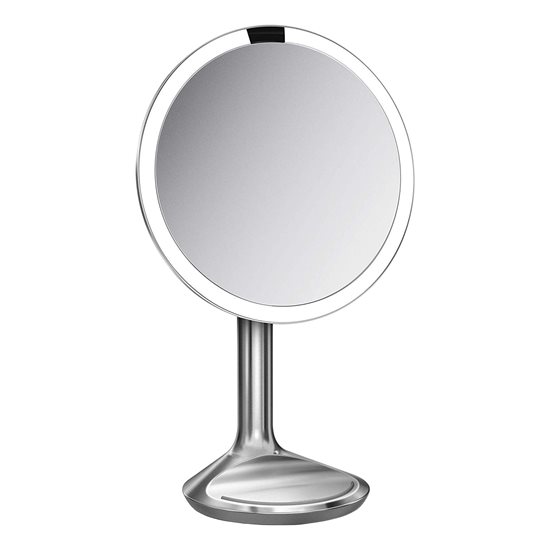 Oglinda cosmetica cu senzor, 20 cm, Brushed - simplehuman