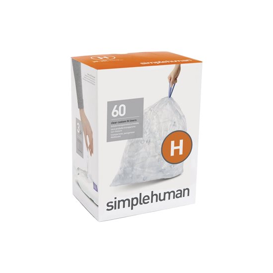 Saci de gunoi cod H, 30-35 L/ 60 buc., plastic - simplehuman