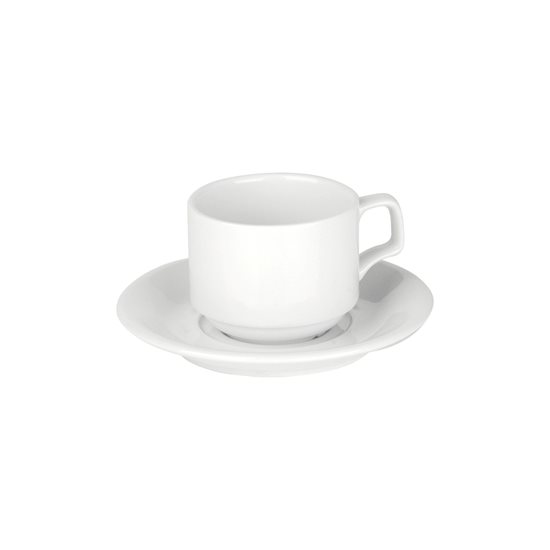 Ceasca pentru ceai cu farfurioara, portelan, 177ml, "Gastronomi Soley" - Porland