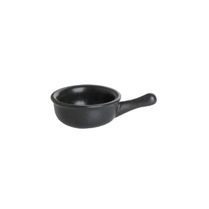 Mini vas cu maner, portelan, 9,5cm, "Seasons", Negru - Porland