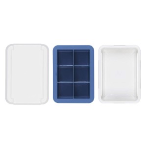 Forma pentru 6 cuburi de gheata, cu capac, silicon - OXO