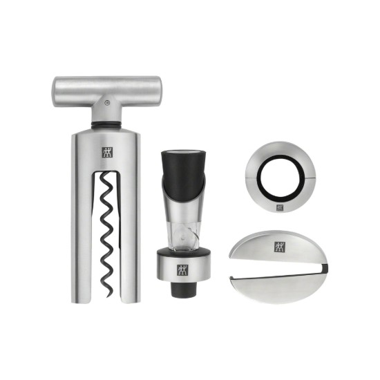 Set servire vin, 4 piese, inox, "Sommelier" - Zwilling