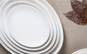 Platou oval, portelan, 36x27cm, "Gastronomi Soley" - Porland