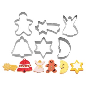 Set 6 forme cutter, inox, "Christmas" - Westmark