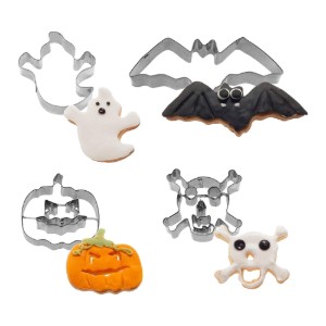 Set 4 forme cutter, inox, "Halloween" - Westmark
