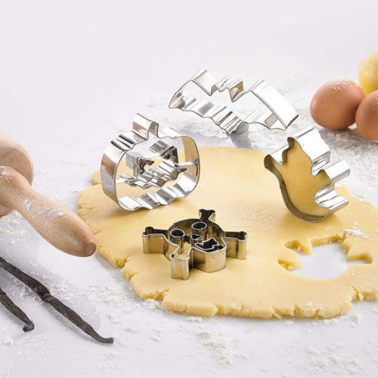Set 4 forme cutter, inox, "Halloween" - Westmark