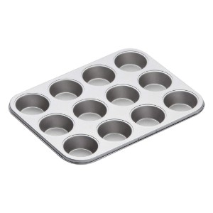 Tava pentru 12 briose, otel, 35 x 27 cm - Kitchen Craft