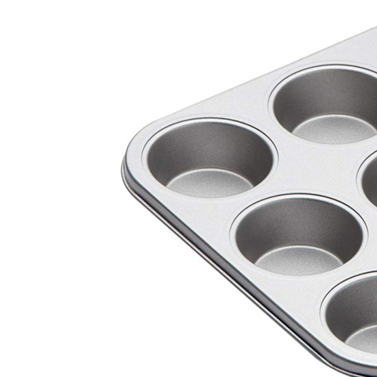 Tava pentru 12 briose, otel, 35 x 27 cm - Kitchen Craft