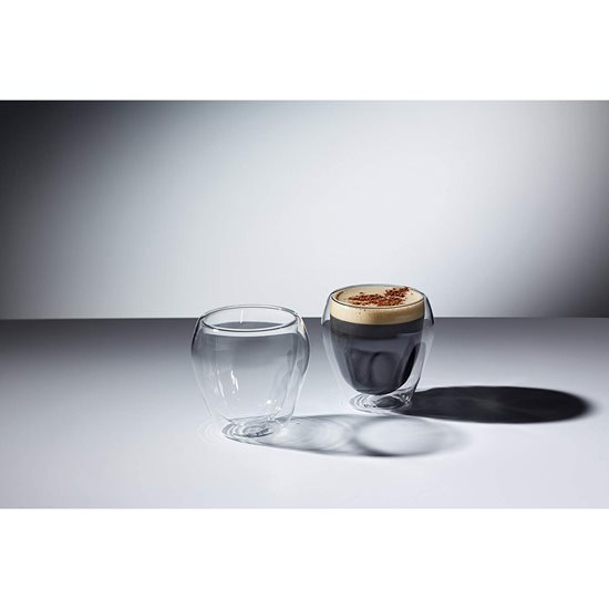 Set 2 pahare cappuccino, cu perete dublu, 250ml, "LE’XPRESS" - Kitchen Craft