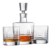 Set decantor cu 2 pahare whisky, sticla cristalina, "Basic Bar Classic" - Schott Zwiesel