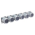Set condimente cu suport magnetic, 43 x 7,5 cm, 