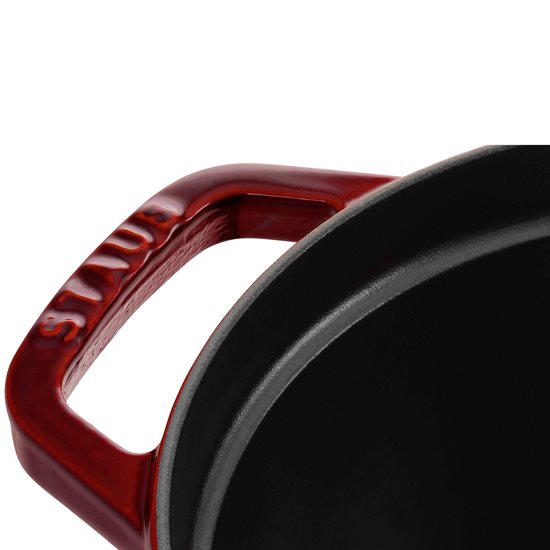 Oala Cocotte ovala, fonta, 33cm/6,7L, Grenadine - Staub