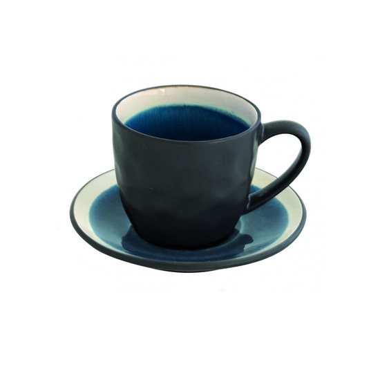 Ceasca cafea cu farfurioara, 240ml, "Origin 2.0", Albastru - Nuova R2S