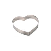 Forma cutter prajituri, inima, inox, 16 cm - de Buyer