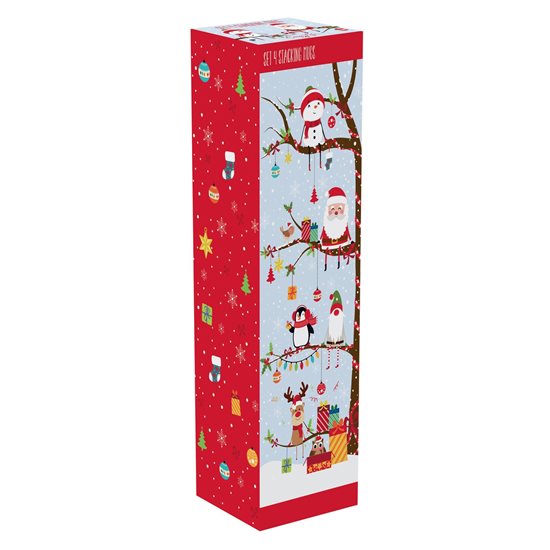 Set 4 cani portelan 275 ml "Christmas Tree" - Nuova R2S