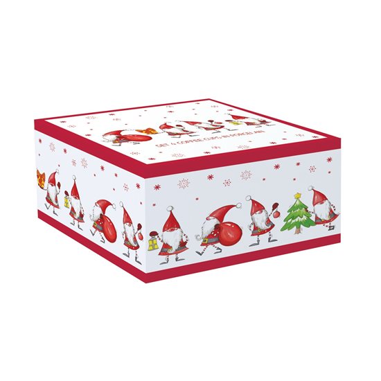 Set 4 cani portelan, 120 ml "Christmas Gnomes" - Nuova R2S