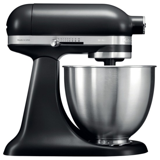 Mixer Mini cu bol 3.3L, Matte Black - KitchenAid