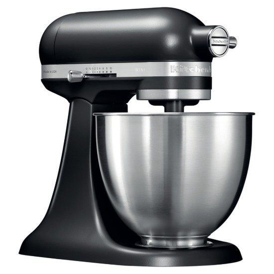 Mixer Mini cu bol 3.3L, Matte Black - KitchenAid