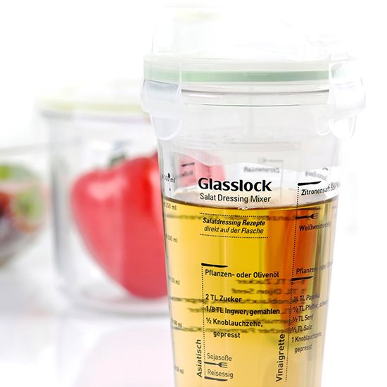 Shaker sticla, 450ml, Verde - Glasslock