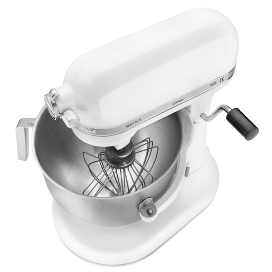 Mixer cu bol 6.9L, Professional Heavy Duty, White - KitchenAid