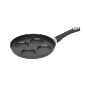Tigaie pentru clatite/blinis, aluminiu, 26cm, inaltime 1 cm - AMT Gastroguss