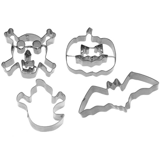 Set 4 forme cutter, inox, "Halloween" - Westmark