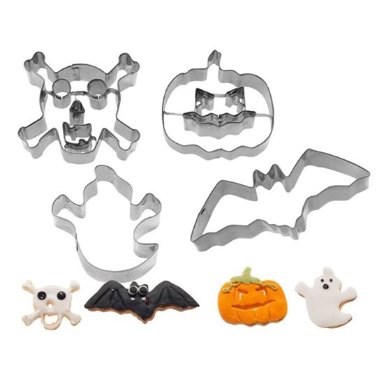 Set 4 forme cutter, inox, "Halloween" - Westmark