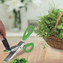 Foarfeca verdeata cu 5 lame, inox - Westmark
