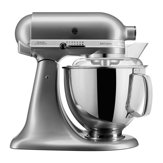 Mixer cu bol 4.8L, Artisan, Model 175, Contour Silver - KitchenAid