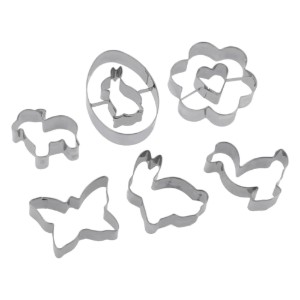 Set 6 forme cutter, inox, "Easter/Spring" - Westmark