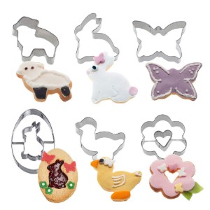 Set 6 forme cutter, inox, "Easter/Spring" - Westmark