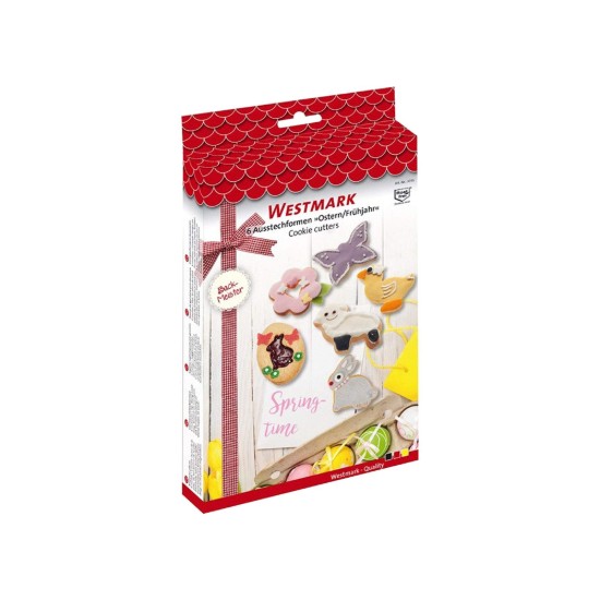 Set 6 forme cutter, inox, "Easter/Spring" - Westmark