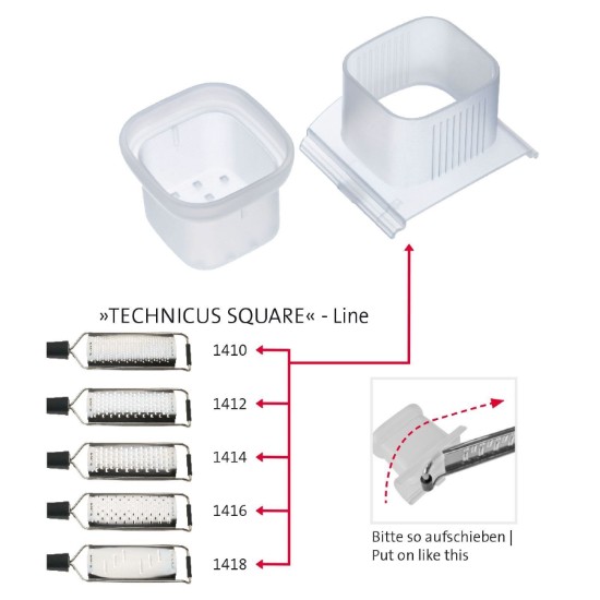 Dispozitiv protectie mana pentru razuit, plastic, "Technicus Square" - Westmark