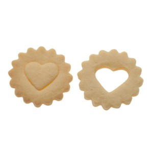 Forma cutter biscuiti Linzer, inima, inox, 5 cm - Westmark