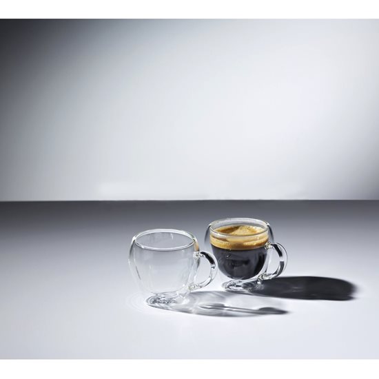 Set 2 cesti espresso, cu perete dublu, 80ml, "LE’XPRESS" - Kitchen Craft
