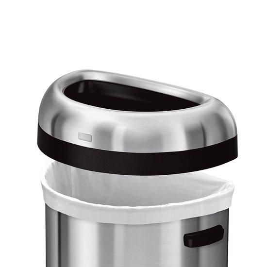 Cos de gunoi semi-rotund, dublu compartimentat, 66 L - simplehuman