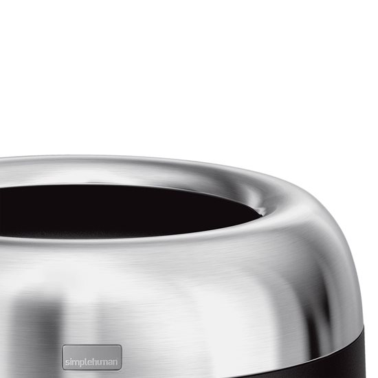 Cos de gunoi semi-rotund, dublu compartimentat, 66 L - simplehuman